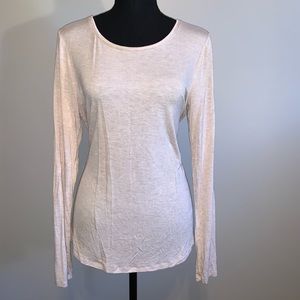 WHBM Tan Long Sleeve Tee